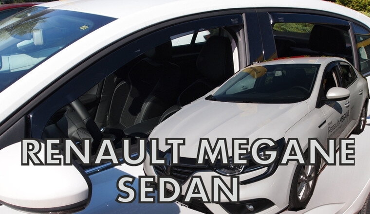 Renault Megane Sedan/ Grand Coupe od 2016 (so zadnými) - deflektory Heko Renault Megane Sedan/ Grand Coupe od 2016 (so zadnými) - deflektory Heko