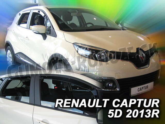 Renault Captur 2012-2019 (so zadnými) - deflektory Heko Renault Captur 2012-2019 (so zadnými) - deflektory Heko