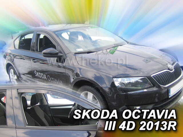 Škoda Octavia III 2013-2020 (predné) - deflektory Heko Škoda Octavia III 2013-2020 (predné) - deflektory Heko