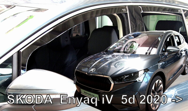 Škoda Enyaq iV od 2021 (so zadnými) - deflektory Heko Škoda Enyaq iV od 2021 (so zadnými) - deflektory Heko