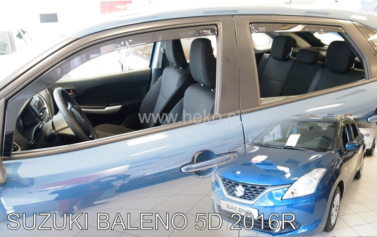 Suzuki Baleno od 2016 (so zadnými) - deflektory Heko Suzuki Baleno od 2016 (so zadnými) - deflektory Heko
