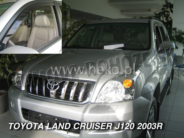 Toyota Land Cruiser J120 2003-2009 (predné) - deflektory Heko Toyota Land Cruiser J120 2003-2009 (predné) - deflektory Heko