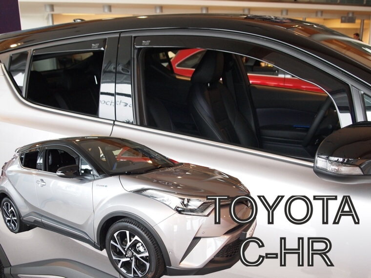 Toyota C-HR 2016-2023 (so zadnými) - deflektory Heko Toyota C-HR 2016-2023 (so zadnými) - deflektory Heko