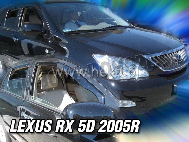 Lexus RX 2003-2009 (so zadnými) - deflektory Heko Lexus RX 2003-2009 (so zadnými) - deflektory Heko