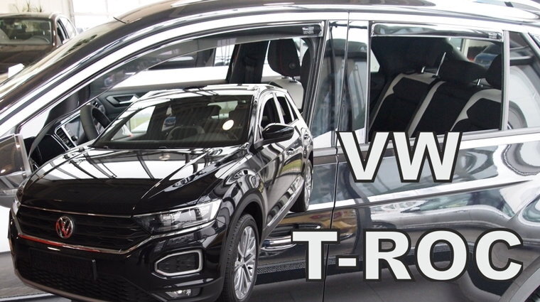 VW T-Roc od 2017 (so zadnými) - deflektory Heko VW T-Roc od 2017 (so zadnými) - deflektory Heko