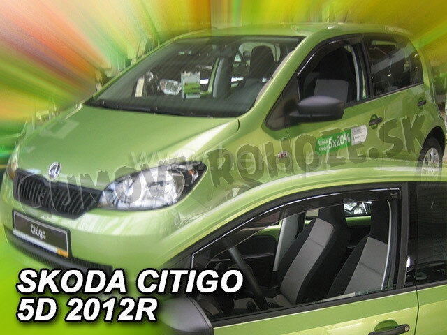 Škoda Citigo 5-dverí od 2012 (predné) - deflektory Heko Škoda Citigo 5-dverí od 2012 (predné) - deflektory Heko