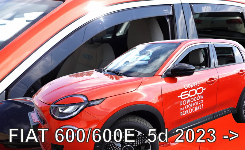Fiat 600 (aj 600E) od 2023 - deflektory Heko Fiat 600 (aj 600E) od 2023 - deflektory Heko