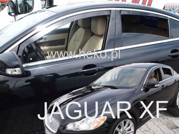 Jaguar XF X250 2007-2015 (so zadnými) - deflektory Heko Jaguar XF X250 2007-2015 (so zadnými) - deflektory Heko