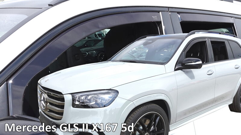 Mercedes GLS X167 od 2019 (so zadnými) - deflektory Heko Mercedes GLS X167 od 2019 (so zadnými) - deflektory Heko