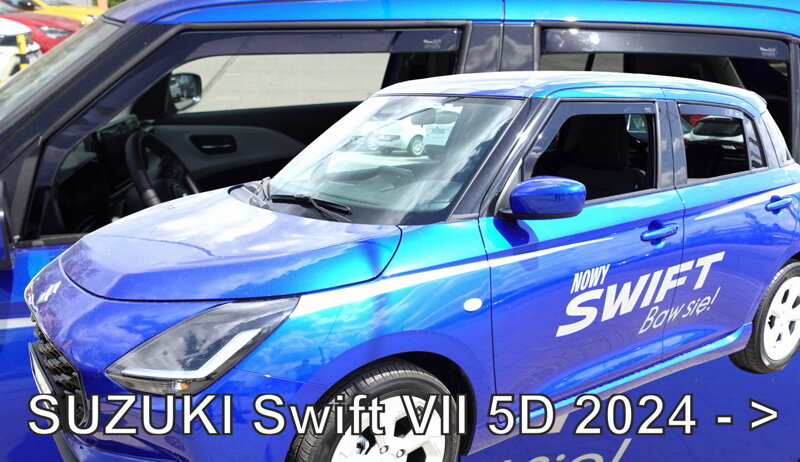Suzuki Swift VII od 2024 (so zadnými) - deflektory Heko Suzuki Swift VII od 2024 (so zadnými) - deflektory Heko