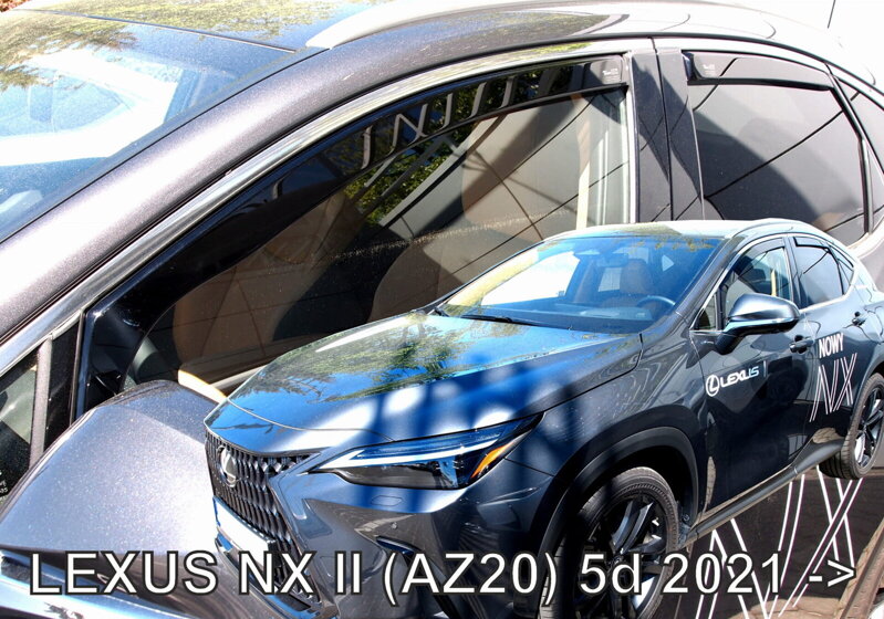 Lexus NX II AX10 od 2022 (so zadnými) - deflektory Heko Lexus NX II AX10 od 2022 (so zadnými) - deflektory Heko