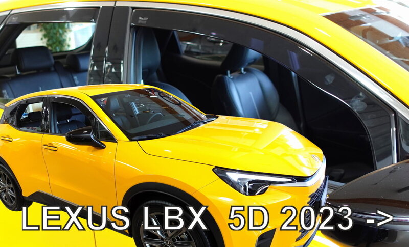 Lexus LBX od 2023 (so zadnými) - deflektory Heko Lexus LBX od 2023 (so zadnými) - deflektory Heko