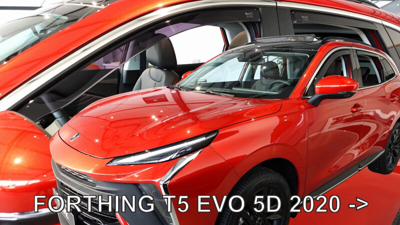 Forthing/Dongfeng T5 EVO 5-dvier od 2020 (so zadnými) - deflektory Heko