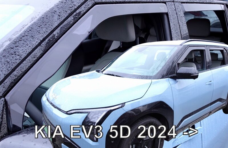 Kia EV3 od 2024 (so zadnými) - deflektory Heko Kia EV3 od 2024 (so zadnými) - deflektory Heko