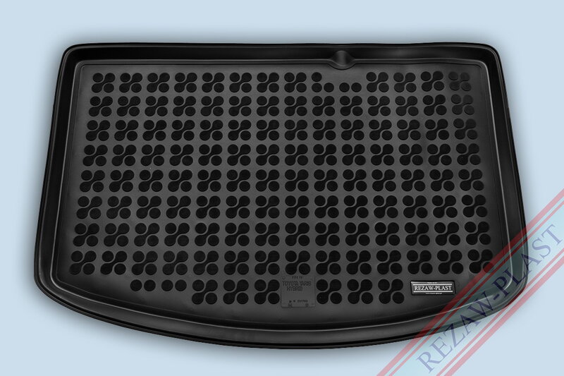 Toyota Yaris III Hybrid 2014-2020 (dolný kufor; dojazdové koleso) - gumová vanička do kufra Rezaw Toyota Yaris III Hybrid 2014-2020 (dolný kufor; dojazdové koleso) - gumová vanička do kufra Rezaw