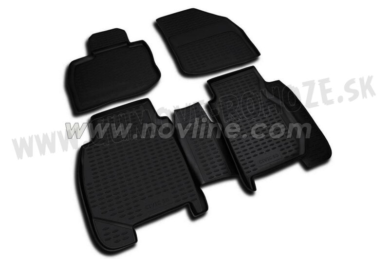 Honda Civic Hatchback 2006-2012 - autorohože s vysokým okrajom Novline Honda Civic Hatchback 2006-2012 - autorohože s vysokým okrajom Novline