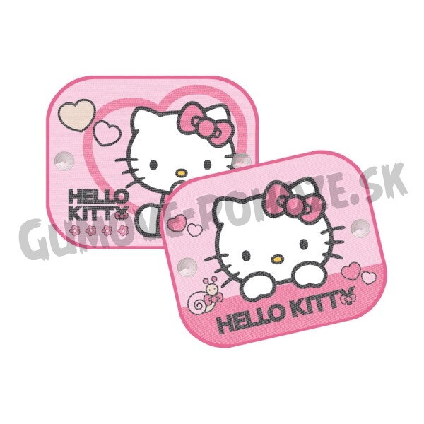 Slnečná clona na bočné okná Hello Kitty